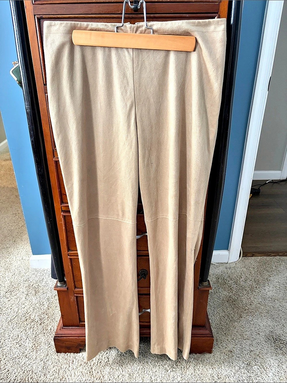 Ultrasuede Pants in Beige Size 14